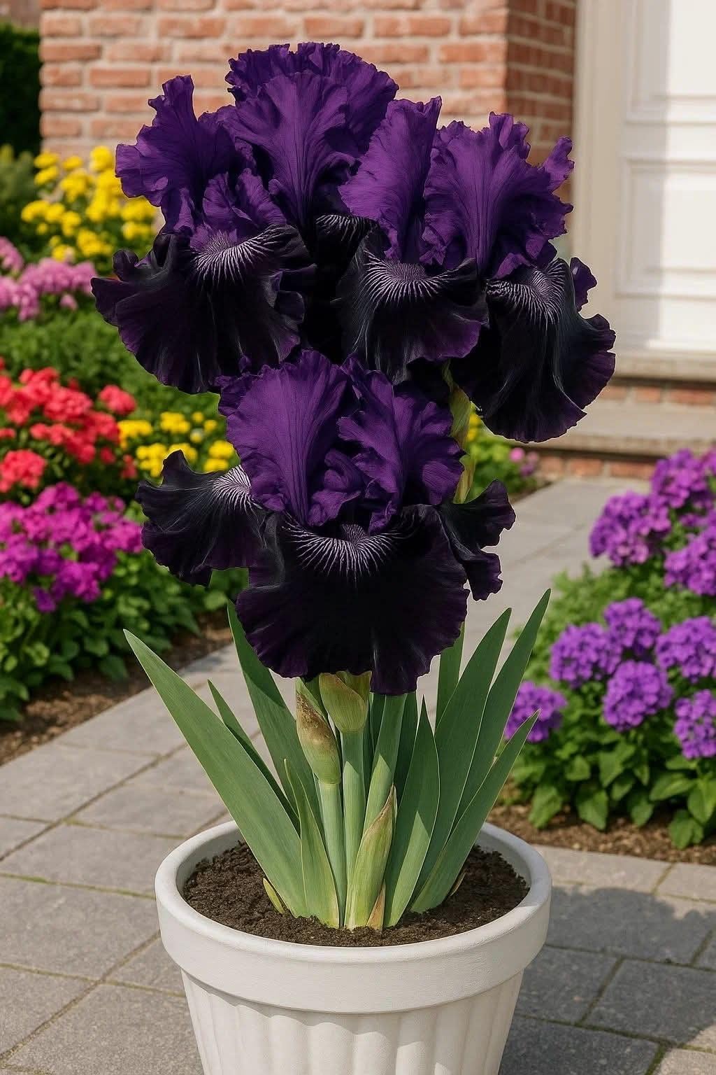 Imported Berded Iris Flower Bulbs for Home and Kitchen Gardening, Pack of 2 Bulbs (DARK PURPLE)-image-17