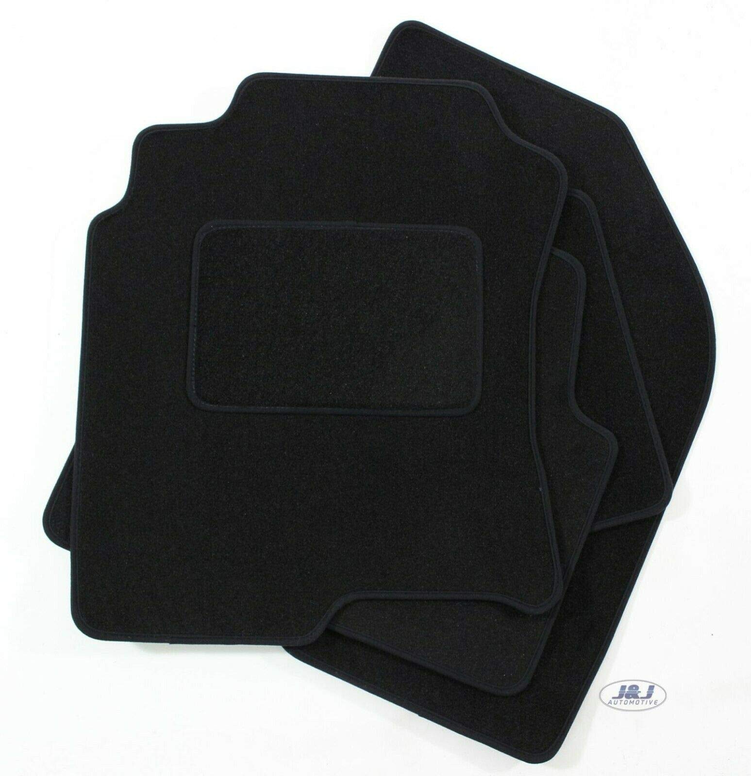 Tappetini auto in gomma adatto per Nissan X-Trail I T30 (2001-2007, SUV) neri, set 4 pz, con fissaggi