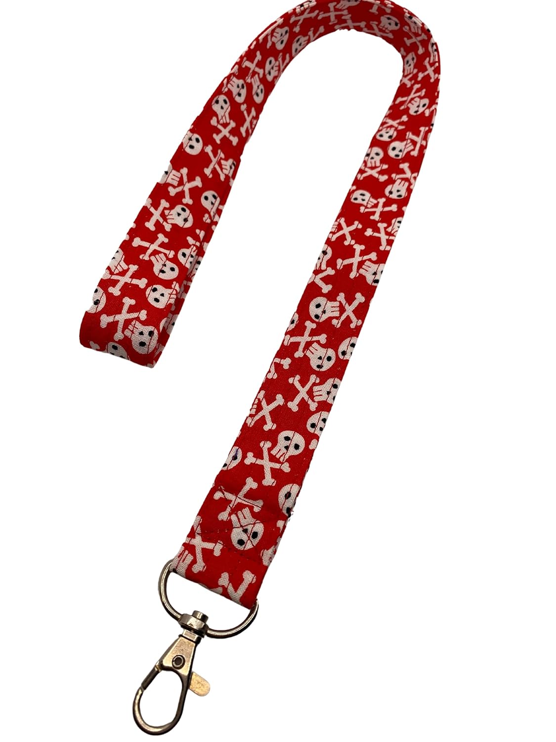 Skulls Lanyard Keychain ID Badge Holder Key Keeper Key