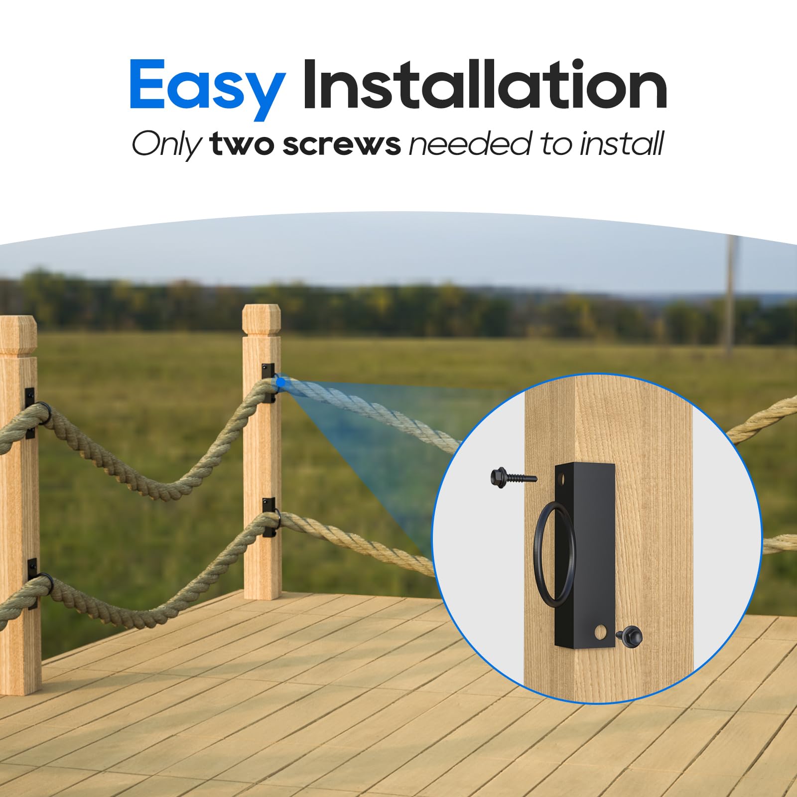 Sujeción Cables Barcos Abrazaderas Cable Acero Inoxidable 304 - Juego 8 Piezas Con Anillos Triangulares - Para Barcos, Cuerdas, Escaleras Ruedas Tendedero