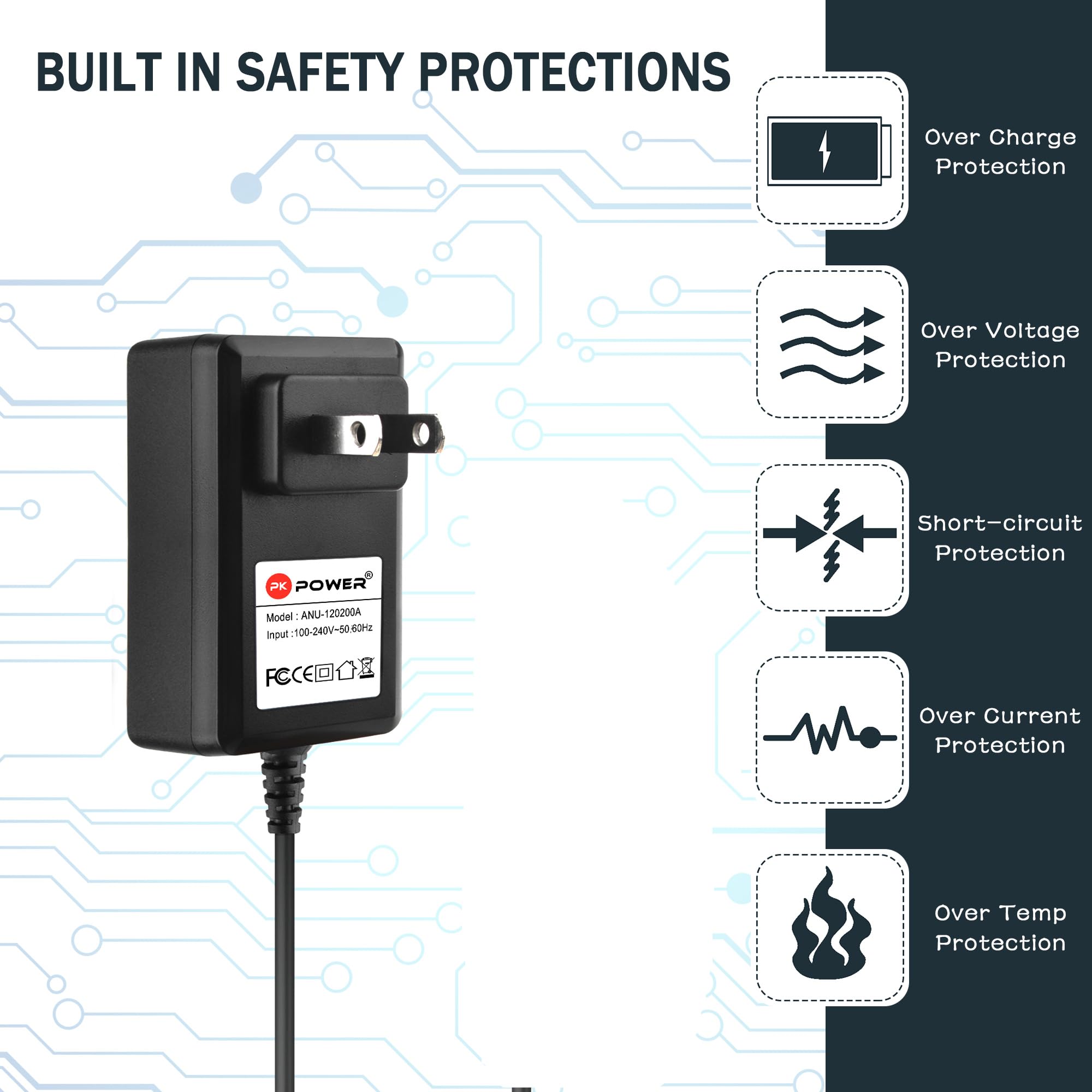 Amazon.com: PKPOWER AC Adapter for Electro-Harmonix Hell Melter