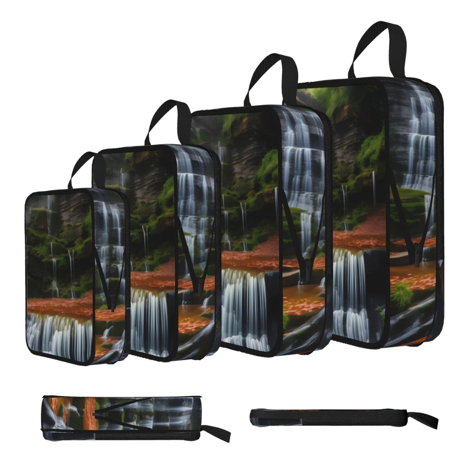 Waterfall View Compression Packing Cubes 4 Piece Set