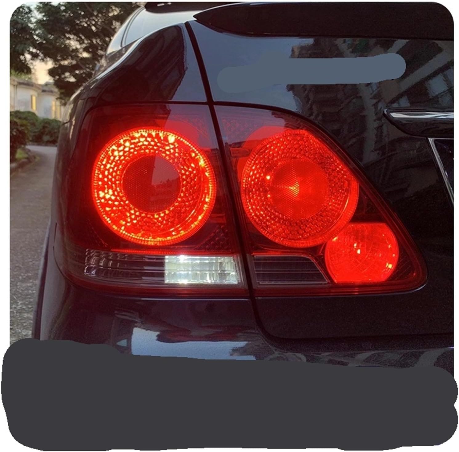 Car Lights Accessories Compatible With Toyota Crown Taillight A Pair Of Tail Lamp Turn Signal 2003-2009 Tool Modified Automobile Assembly(Black)