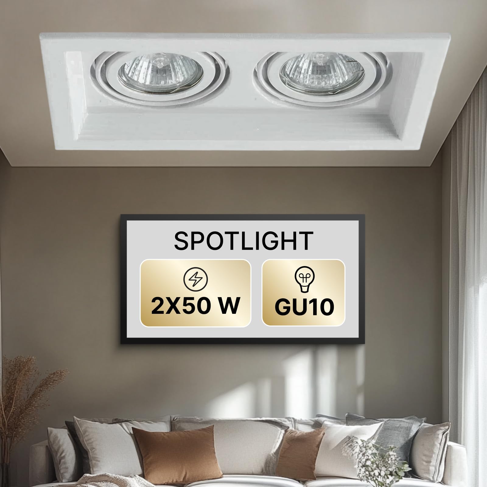 Lámpara de techo con foco orientable, metal negro, focos LED de interior para oficina y espacios comerciales