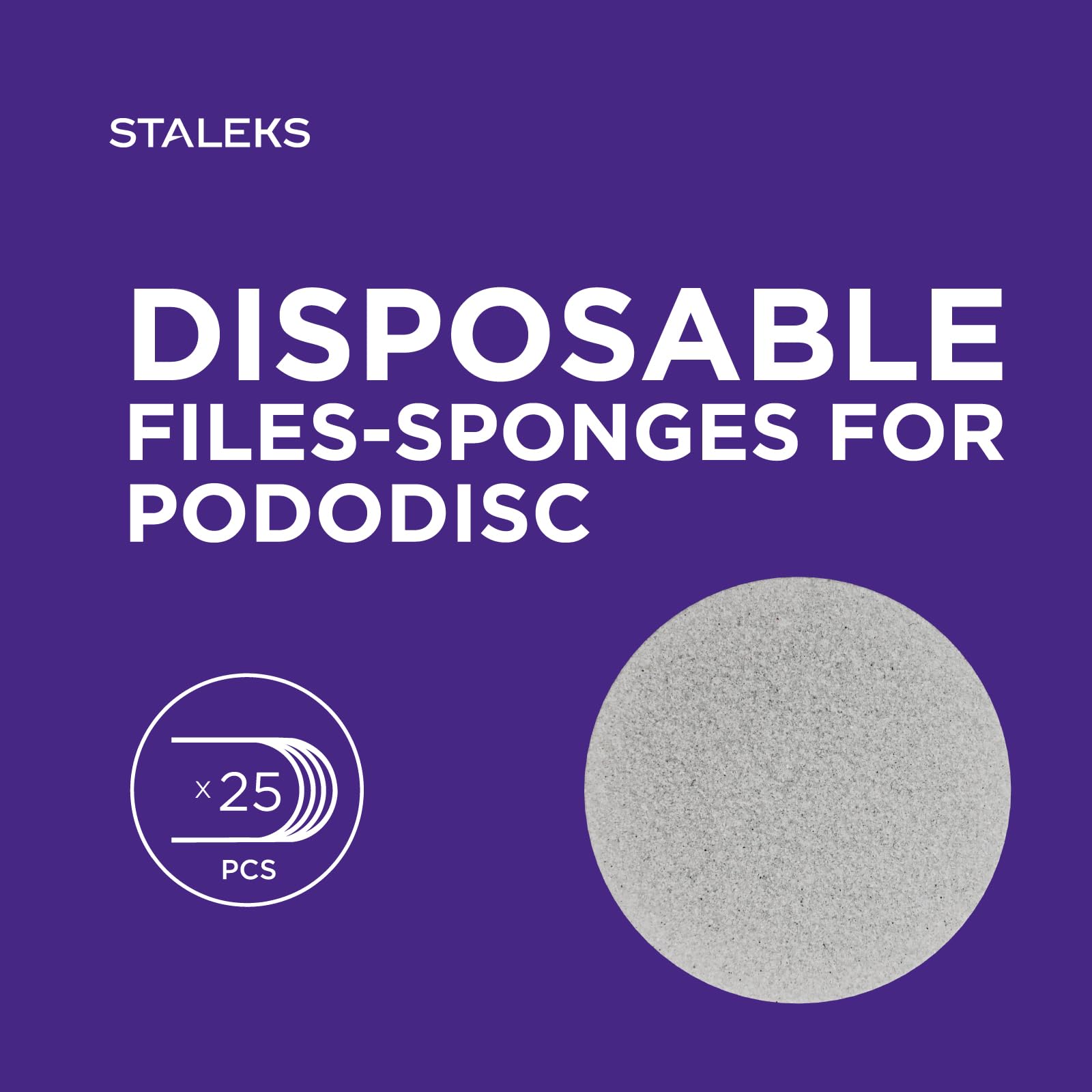 Staleks Pro 25 x Disposable Pododisc STALEKS PRO Pedicure Disc Files - Medium (20mm) - PDFB-20 2
