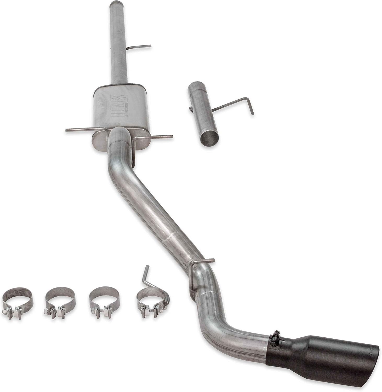 Flowmaster 717874 FlowFX Cat-Back Exhaust Kit 3 Inch Stainless Steel 4.5 Inch Black Ceramic Tip Compatible with 2009-2013 Chevy Silverado GMC Sierra 1500 4.8L 5.3L 2/4WD 143.5 157.5 Inch Wheelbases