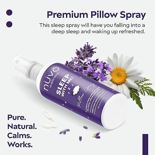 Miniatura 2 de Spray de almohada premium – Fabricado con aceites esenciales terapéuticos – Almohada de sueño profundo Spray Spray con lavanda y manzanilla – Spray