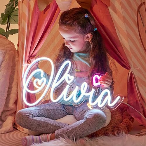 HUMPBACK Letrero de neón personalizable para boda, letrero de neón grande personalizado para dormitorio, decoración de pared MAGA para regalo de Año