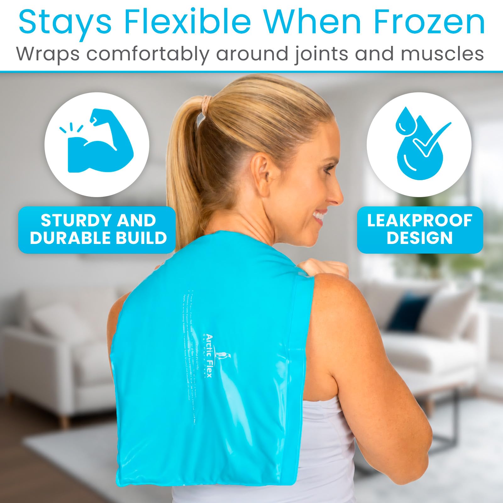 Arctic Flex Riutilizzabile di gel impacco di ghiaccio - ice bag terapia del freddo - impacco caldo comprimere/riscaldata (X-grande (11 "x 14"))