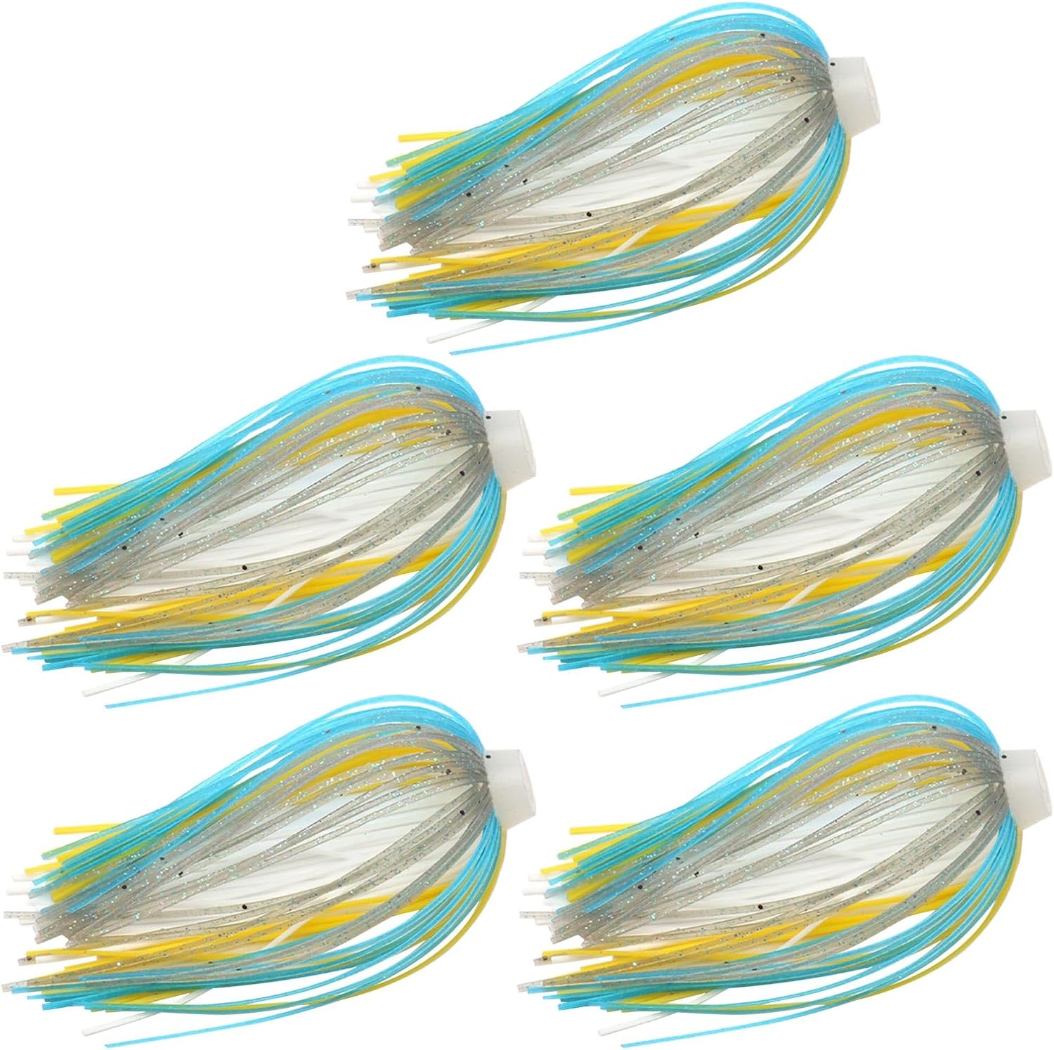 Silicone Jig Skirts Fishing Lure Skirt for Spinners Bass
