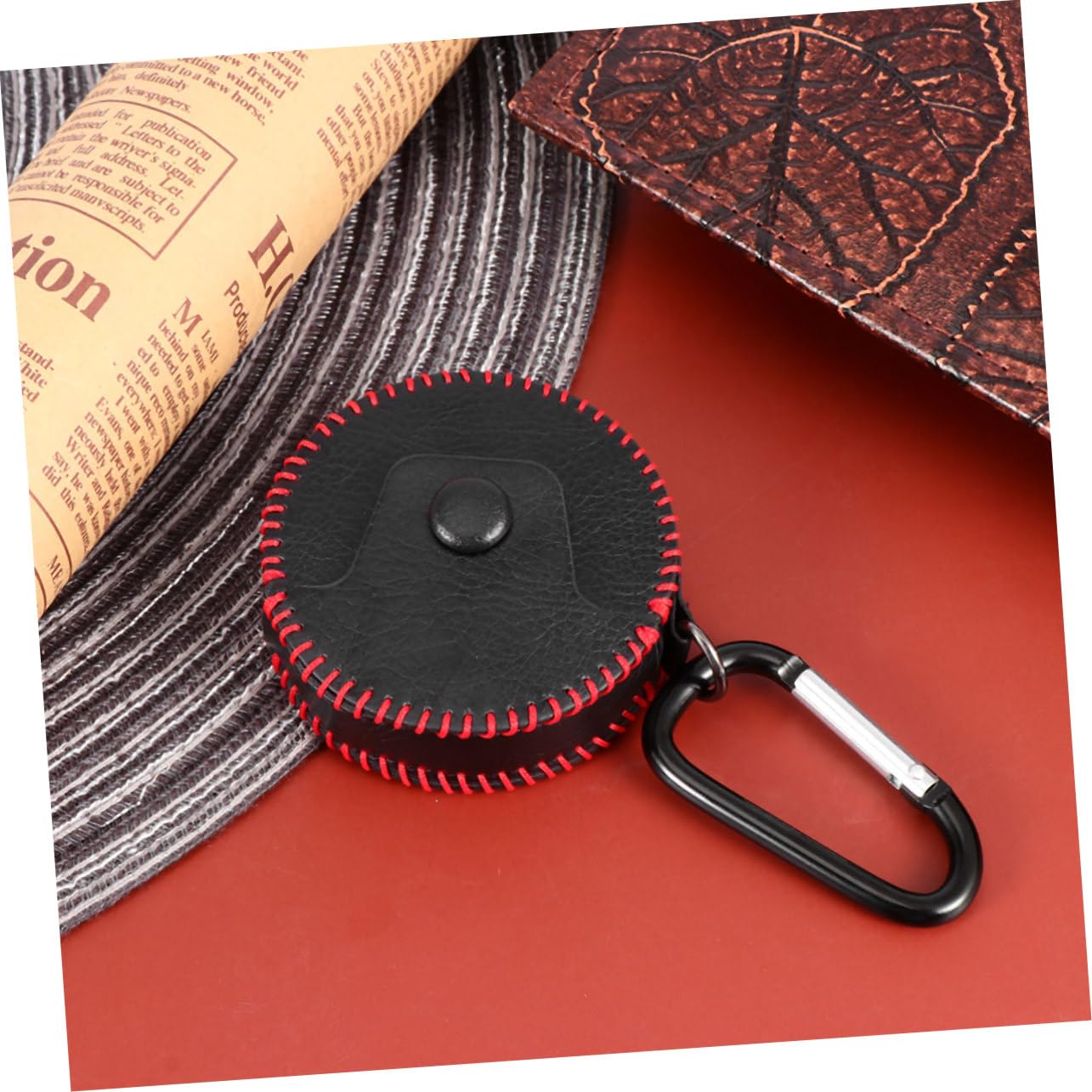 Gadpiparty 3pezzi Custodia Pelle Per Cuffie Wireless Antishock Compatibile Con Freebuds Design Vintage Protezione Da Graffi e Urti Superficie Antiscivolo Per Attività All Aperto Nero