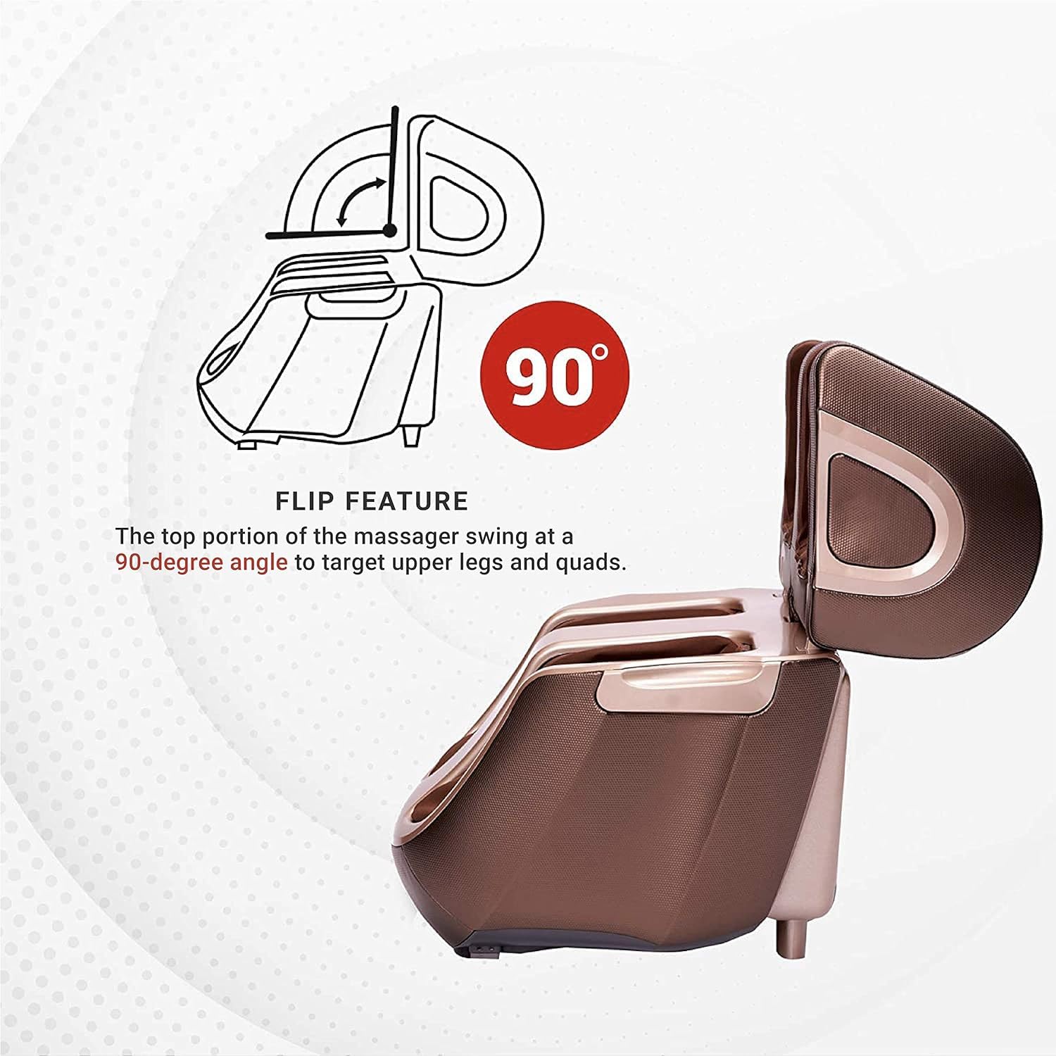 APOLLON 898/417 / C801 Leg Foot Thigh Massager For Pain Relief with advance 4 area roller massage Heating Therapy With 3 Level of Intensity 40 Kind of Different Massage Combination