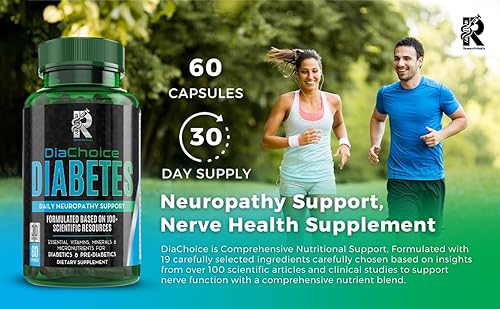 Miniatura 7 de DiaChoice Soporte para neuropatía con ácido alfa lipoico 600 mg, para fortalecer la salud nerviosa y apoyar la función nerviosa saludable, ALA, Co