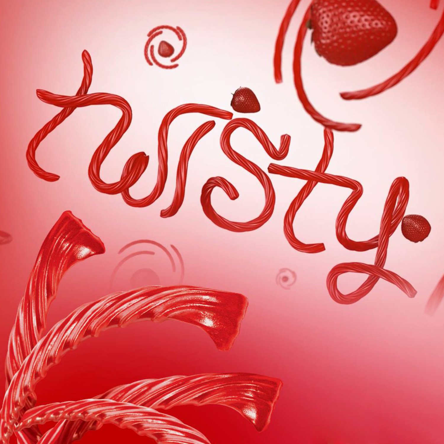 TWIZZLERS Pull 'n' Peel Licorice Candy, Cherry, 28 Ounce Big Bag (Pack of 4)