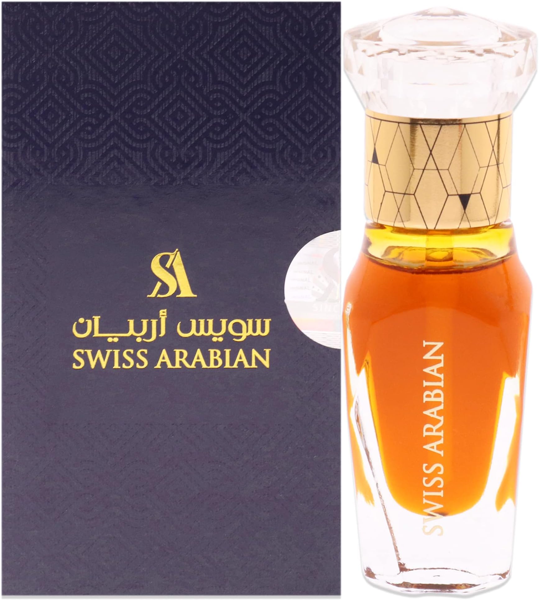 Amber Aura For Unisex - Luxury Fragrance Products From Dubai - Long Lasting Personal Perfume Oil - A Seductive, Exceptionally Made, Signature Aroma - Luxurious Scent Of Arabia - 0.4 Oz