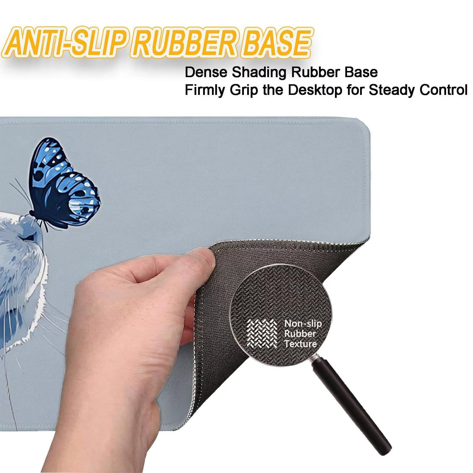 Tappetino Mouse 900x450mm | Superficie Ultra-Liscia, grigio 0-z362