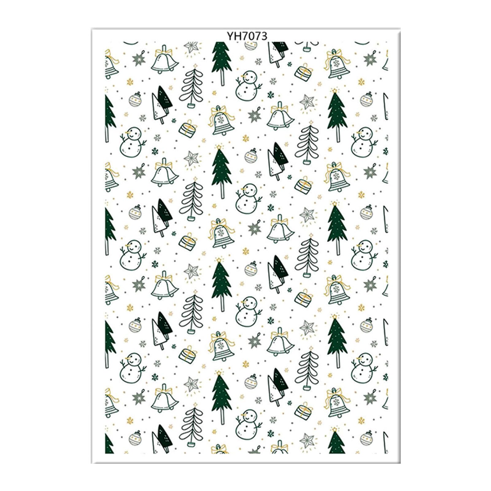 YWLUUOO Water Transfer Paper Christmas Transfer Paper Clay for Earrings Jewelry Making Clay Sheets Sheets Christmas for Earrings