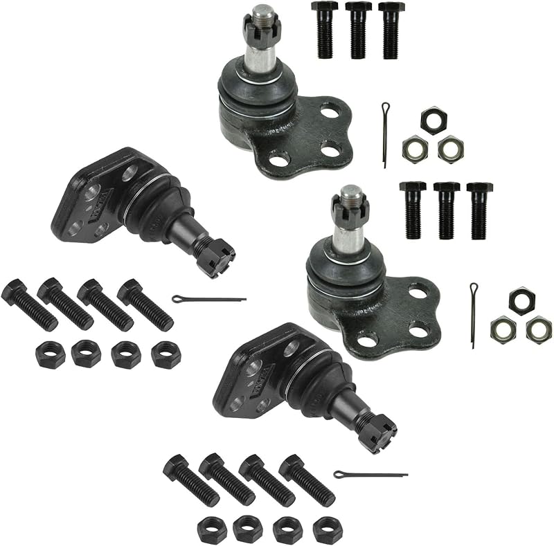 Kit de pivôs de suspensão dianteiros TRQ para Dodge Ram 2500 e 3500 2000–2002 – 4 peças