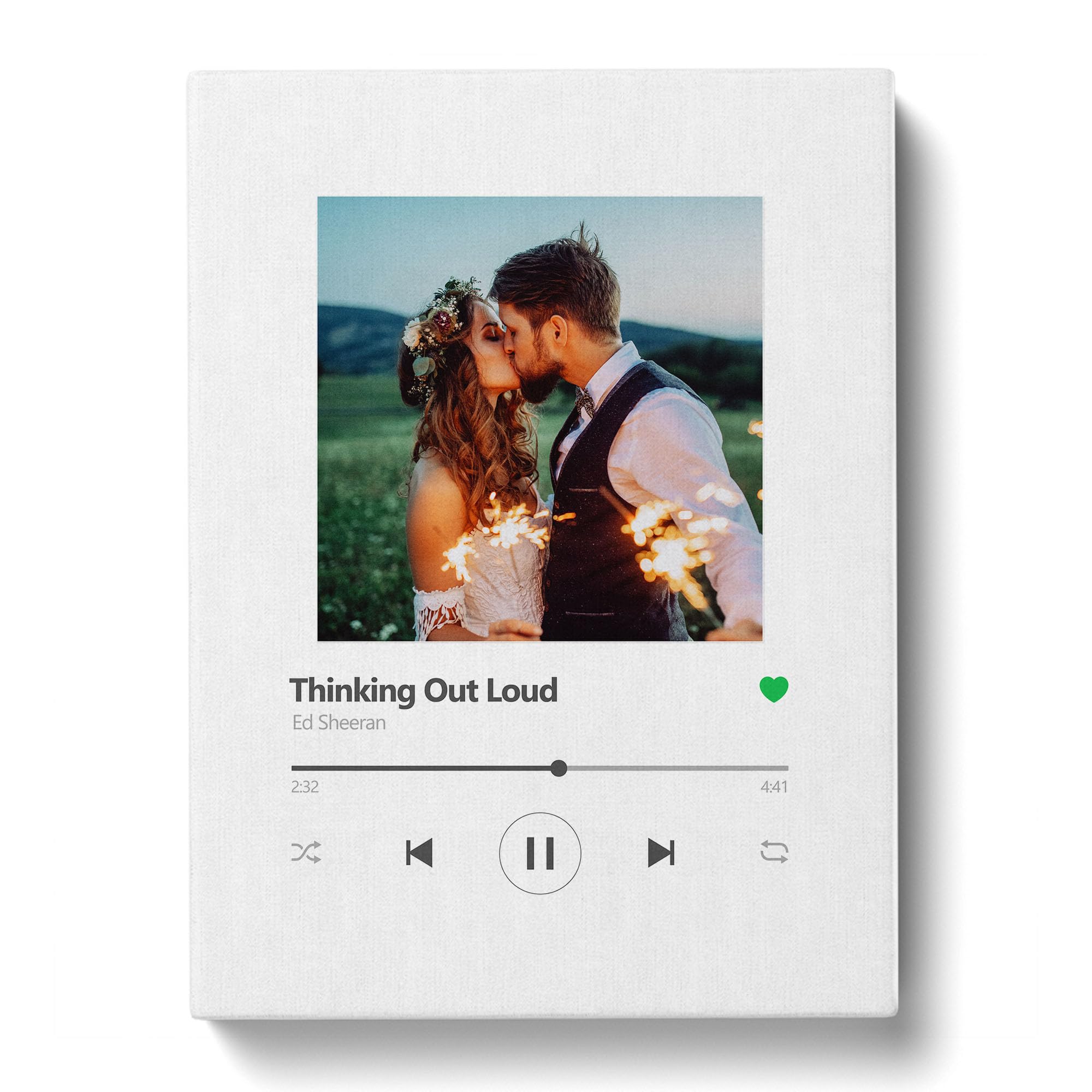 Spotify Musica - Decorazione da parete per soggiorno, idea regalo personalizzata per donna o uomo | Cornice personalizzata per compleanno | Oggetto personalizzato con nome