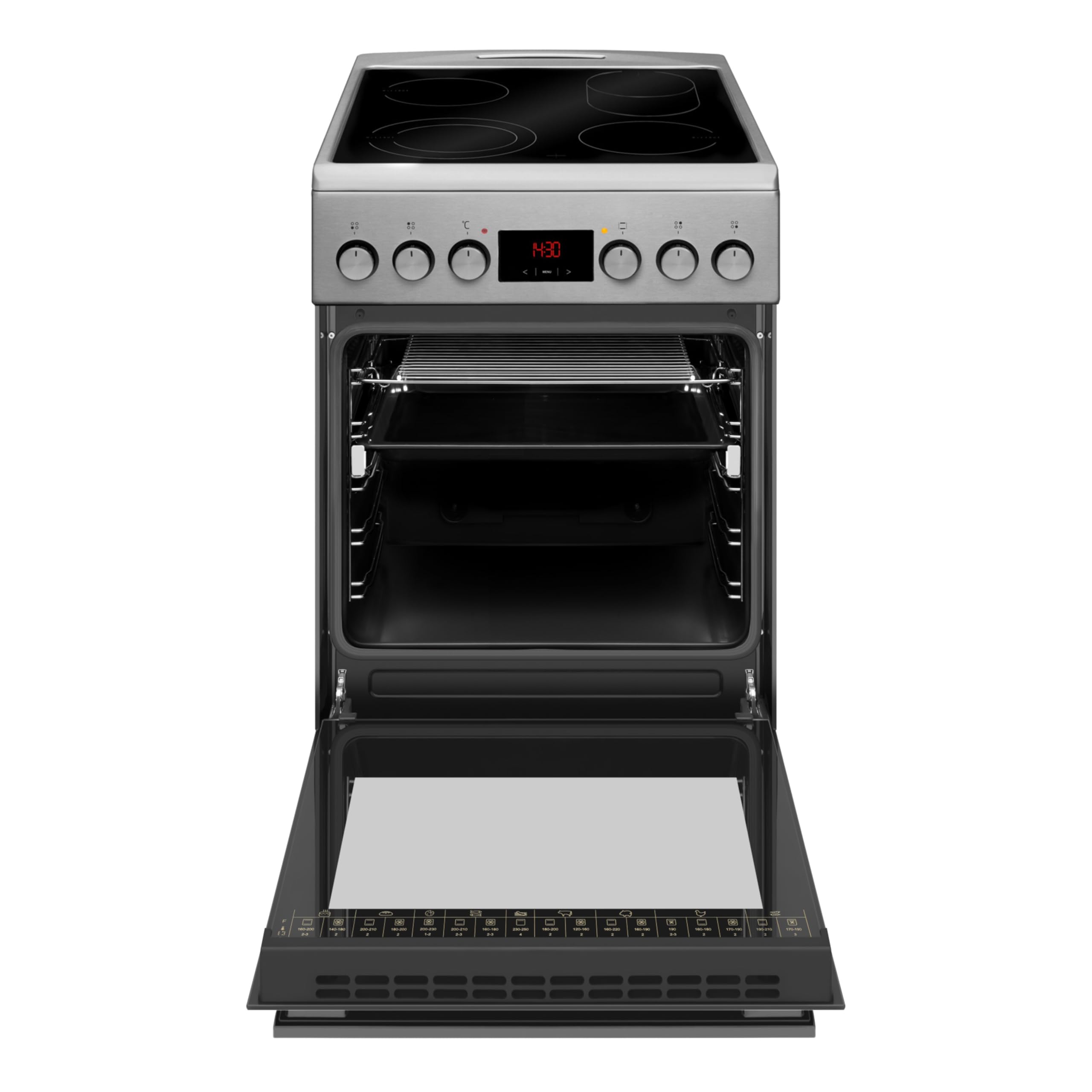 Amica SHC 903 001 E Standherd Elektro 50 cm Edelstahl SensorControl Timer Umluft Energieeffizienzklasse A