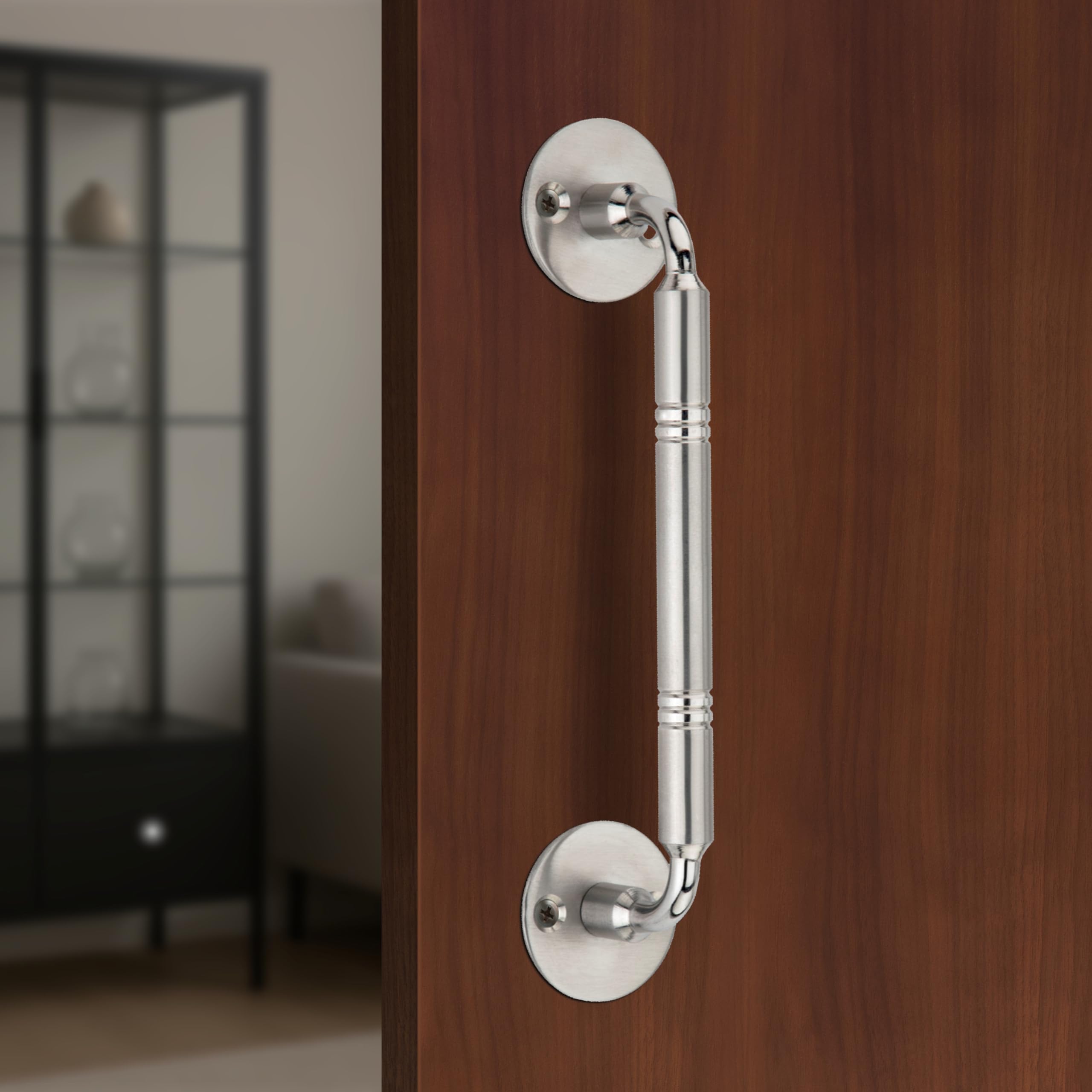 Xpert Silver Finish Pull Handle (10 Inches) Stainless Steel Door Handle (Pack of 1) Door Handles for Main Door Hello Handle (S.S) 10" - Suitable with Readymade Plywood Door, Wardrobe Handle-image-18