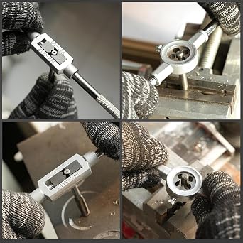 BeHappy 40PCS Tap and Die Set, Metric Size Standard M3 to M12, Threading Tool Set for Cutting External and Internal Threads with Adjustable Handles, Complete Accessories and Storage Case