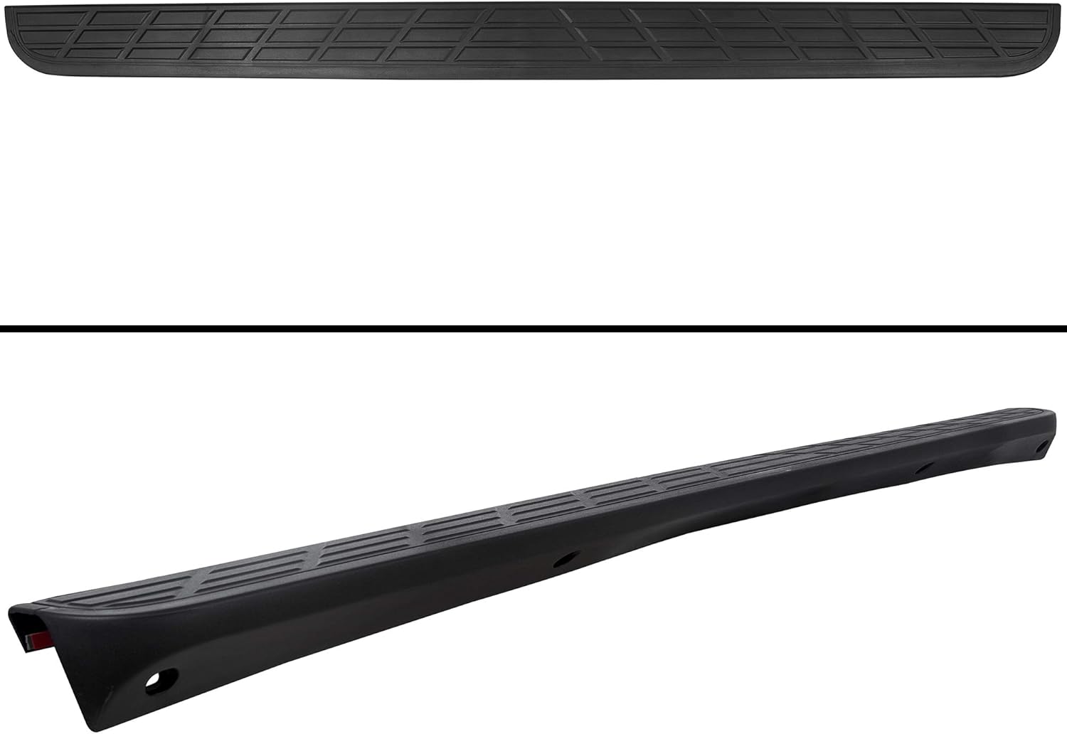 HECASA Tailgate Molding Cover Compatible with 2007-2014 Chevy GMC Silverado Sierra 1500 2500 3500 Replacement for 25844299 GM1904104 Tailgate Top Cap Spoiler Protector Painted Black (NN1344)