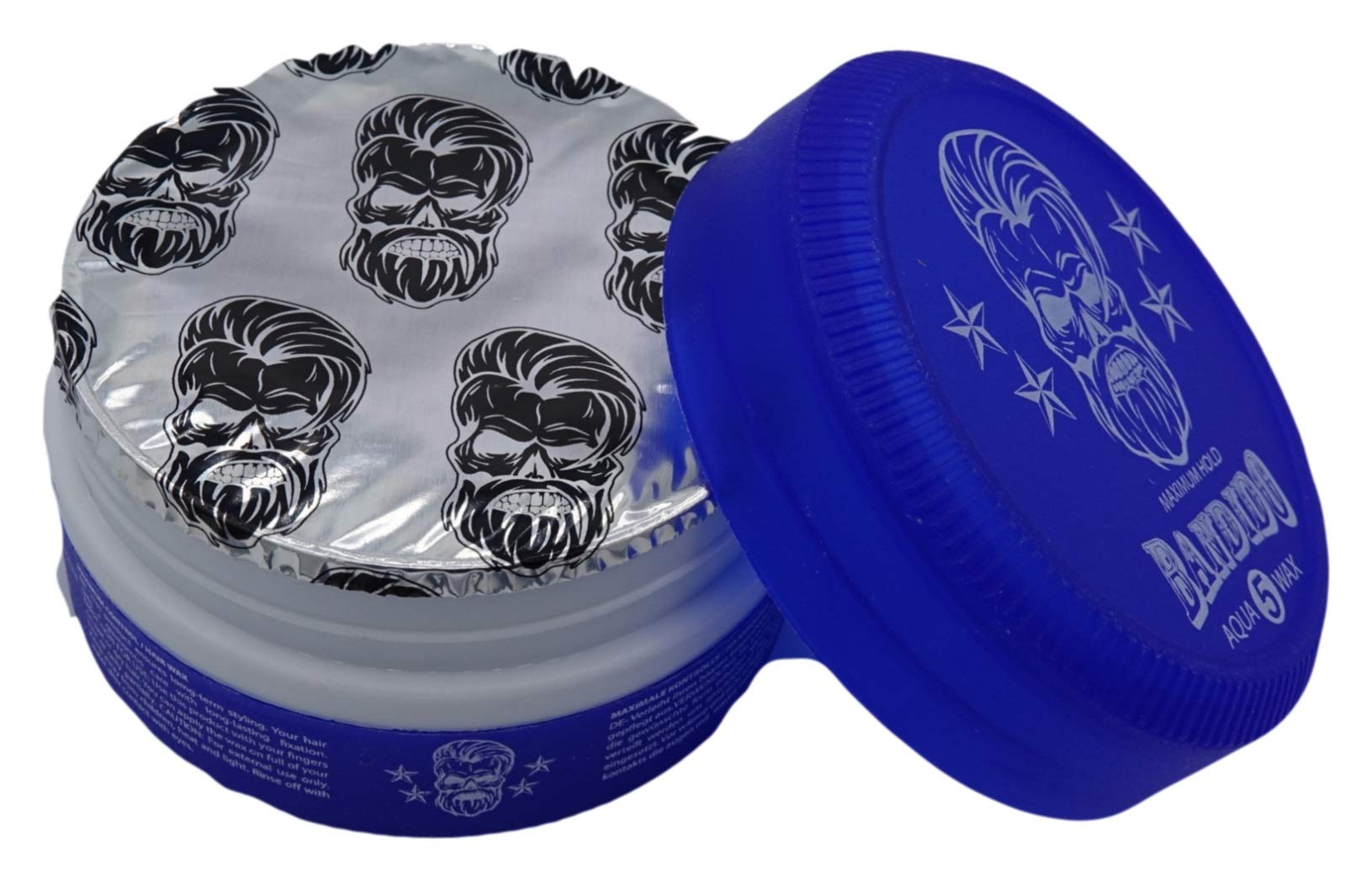 Bandido Aqua Hair Wax Nr.1-8 Matt Fiber Haarwachs Haar Styling Wachs Herren Haargel 150ml Gel Wax Haarwax Matte Look natürliches aussehen Starker Halt für jedes Styling Friseur bedarf (6x, Nr.5)