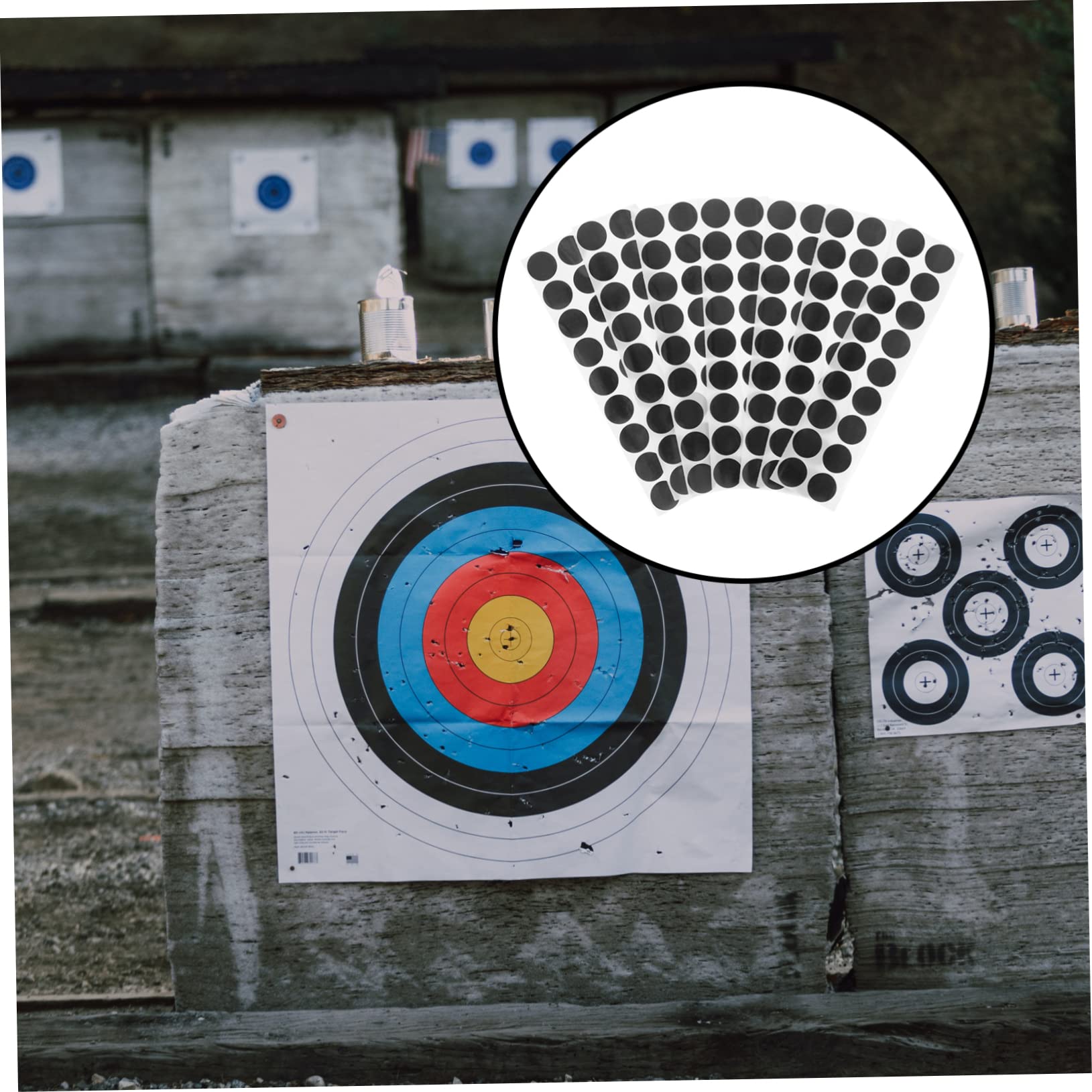 SUPVOX Professional Round Dot Stickers 900pcs Adhesive Target Paper for Game Repairing