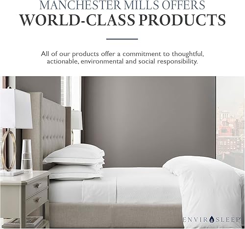 Miniatura 5 de Envirosleep Dream Surrender - Almohadas de apoyo firme, juego de almohada de algodón relleno de poliéster hipoalergénico, juego de 2 almohadas