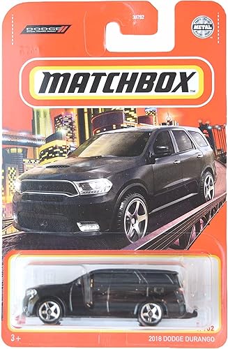 Hot Wheels Caja de cerillas 2018 Dodge Durango - Dodge Durango - Negro 5/102