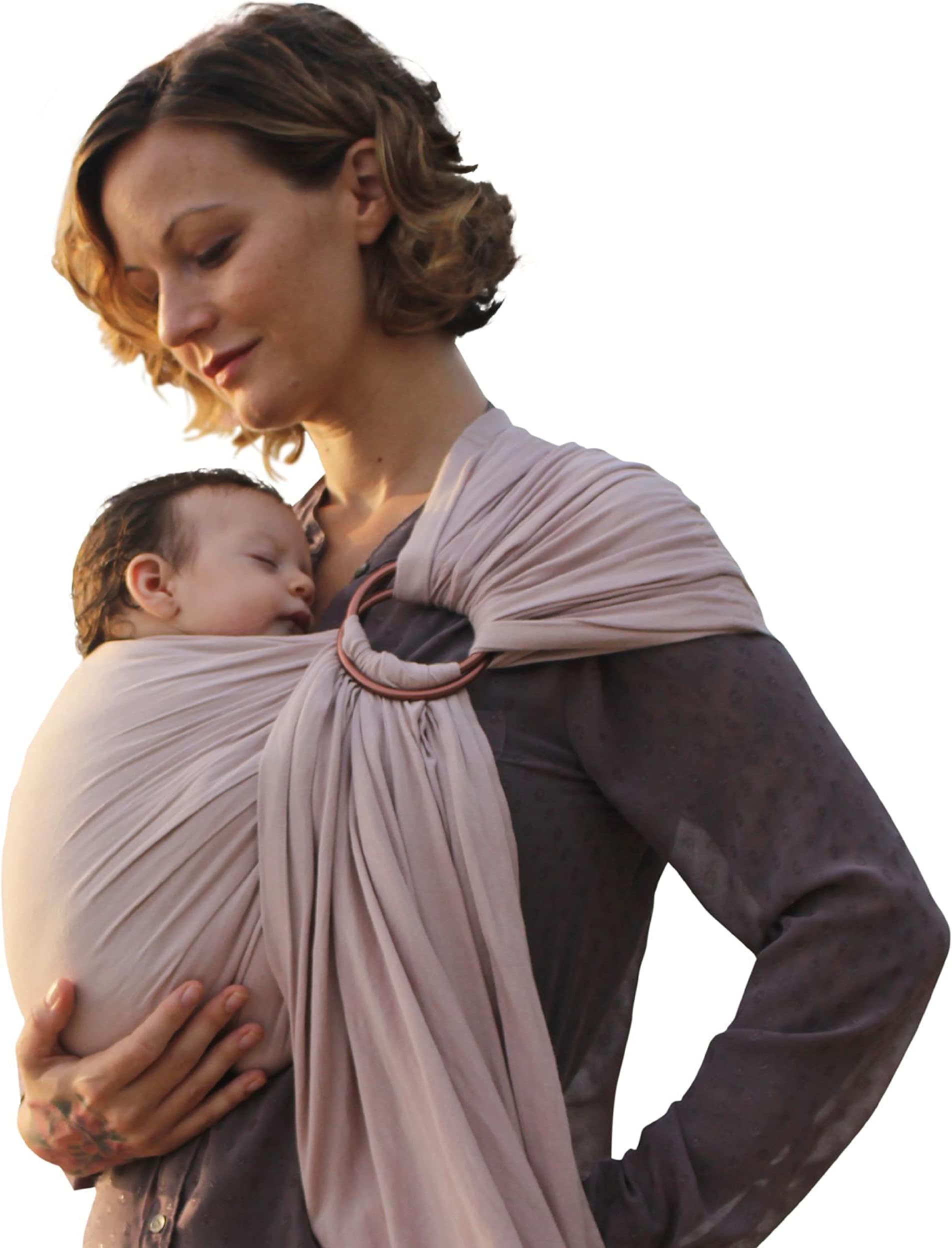 Nalakai Pura Vida Slings Extra-soft Bamboo and Linen Fabric Ring Sling Baby Carrier