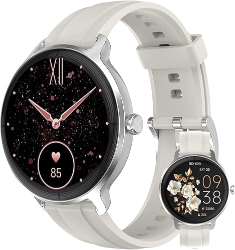 Miniatura 8 de Relojes inteligentes para mujeres y hombres de 1.27" HD con rastreador de actividad física con monitor de ritmo cardíaco/sueño/pasos/SpO2, reloj