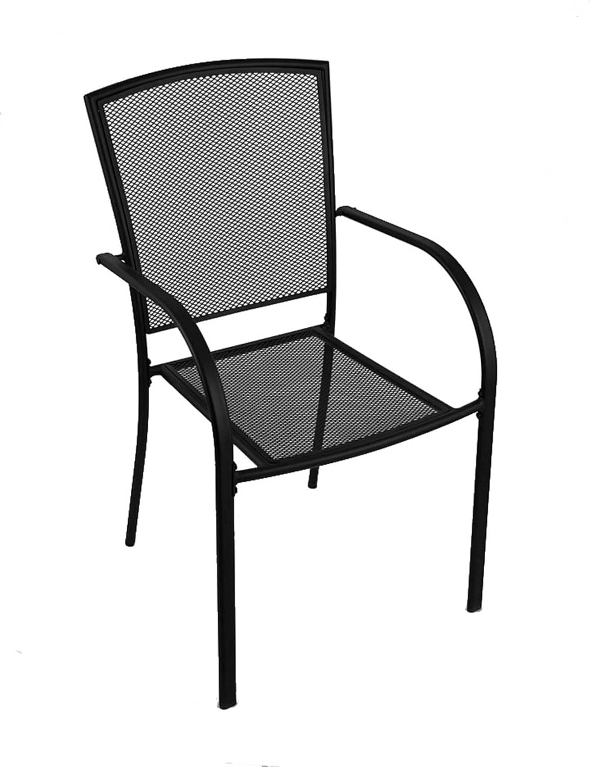 Holland Bar Stool Co. Modern Home Decorative Outdoor 470 Willow 18" Chair with Black Wrinkle Finish