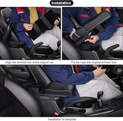 Miniatura 5 de DOTAATDW Cojín para reposabrazos de automóvil, almohada para reposabrazos de consola central automática, almohadillas de cojín multifunción con