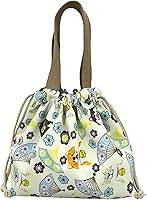 Vista 7 de enyuwlcm Mini Bolsa Tote de Almuerzo Reutilizable Pequeña Linda con Cordón Adecuada para Niñas Mujeres Gato Azul