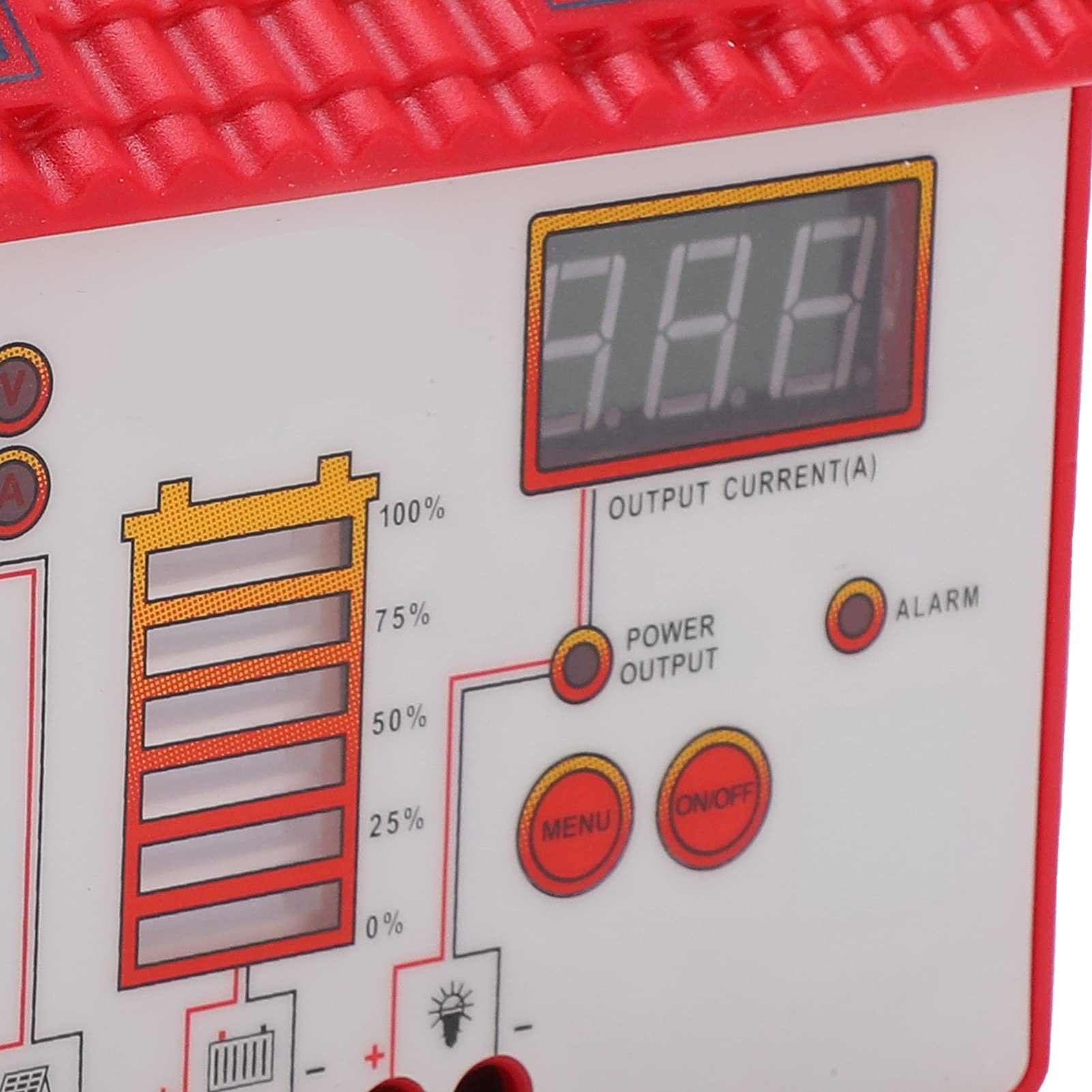 FTVOGUE Contrôleur de Charge Solaire MPPT 30A, Plastique, Affichage LED, Régulateur Solaire Automatique pour Systèmes de Panneaux Solaires 12V/24V