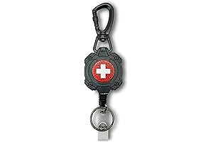 Durable Paramedic Badge Reel with Swivel Carabiner