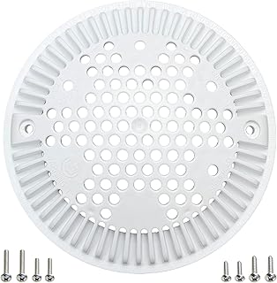 WG1048E White Pool Main Drain Cover Replacement Compatible with WG1048E for Suction and Dual Outlet Cover Replacement for Pools