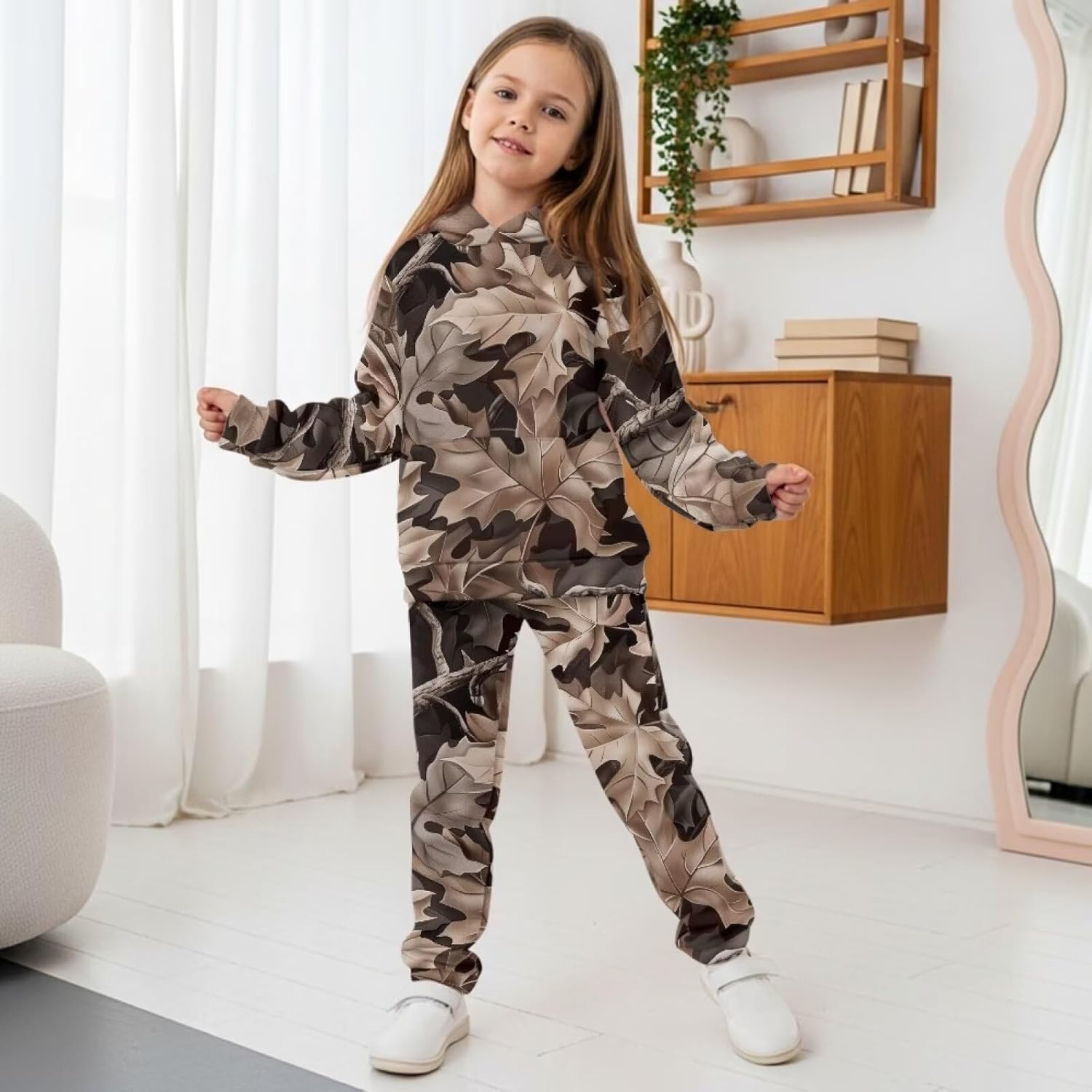 Boys Sweater Sets 5-12 Warm Sweatshirt and Sweatpants Joggers Set Hoodie Sweatshirt Tops and Leggings Sweatpants