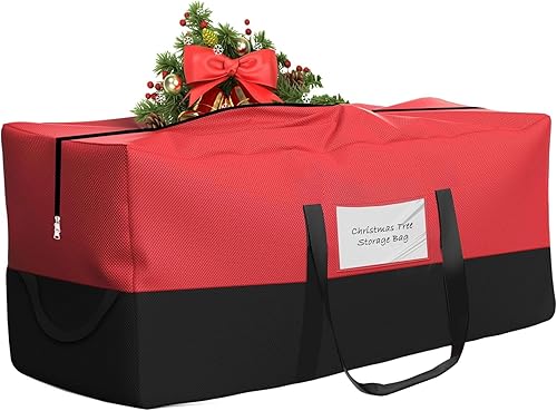 Navtue Bolsa de almacenamiento impermeable para árbol de Navidad, se adapta a árboles artificiales de hasta 10 pies de alto, 68 pulgadas x 20