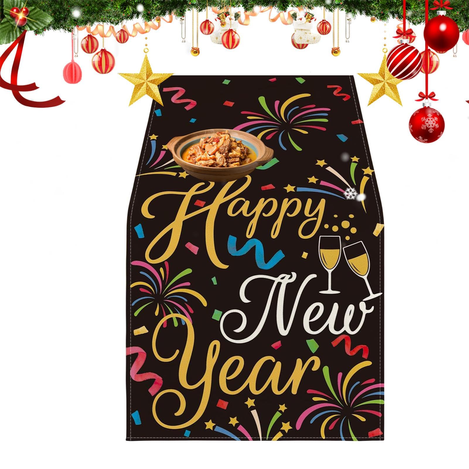 DPKOW Happy New Year Countdown Clock Pin Games For Kids Adult, 2026 New Year's Eve Party Supplies Decorations NYE Clock Turntable Poster With Blindfold Eye Mask Sticker - View #3
