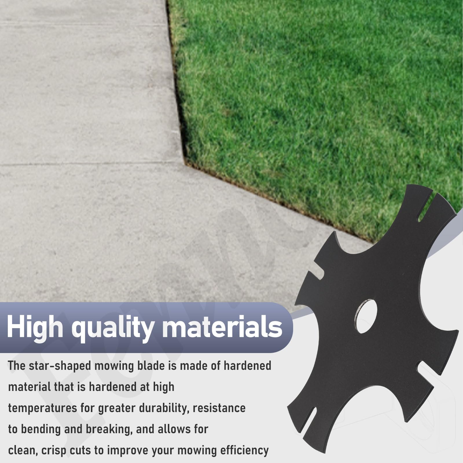613223 Star Edger Blade (8 x 1 agujero central) universal para Ryobi 613223 Craftsman 85719 79240 Echo 720-237-001 St-ihl 4133-713-4101 Maruyama 216062, etc., endurecido de alta resistencia Corte