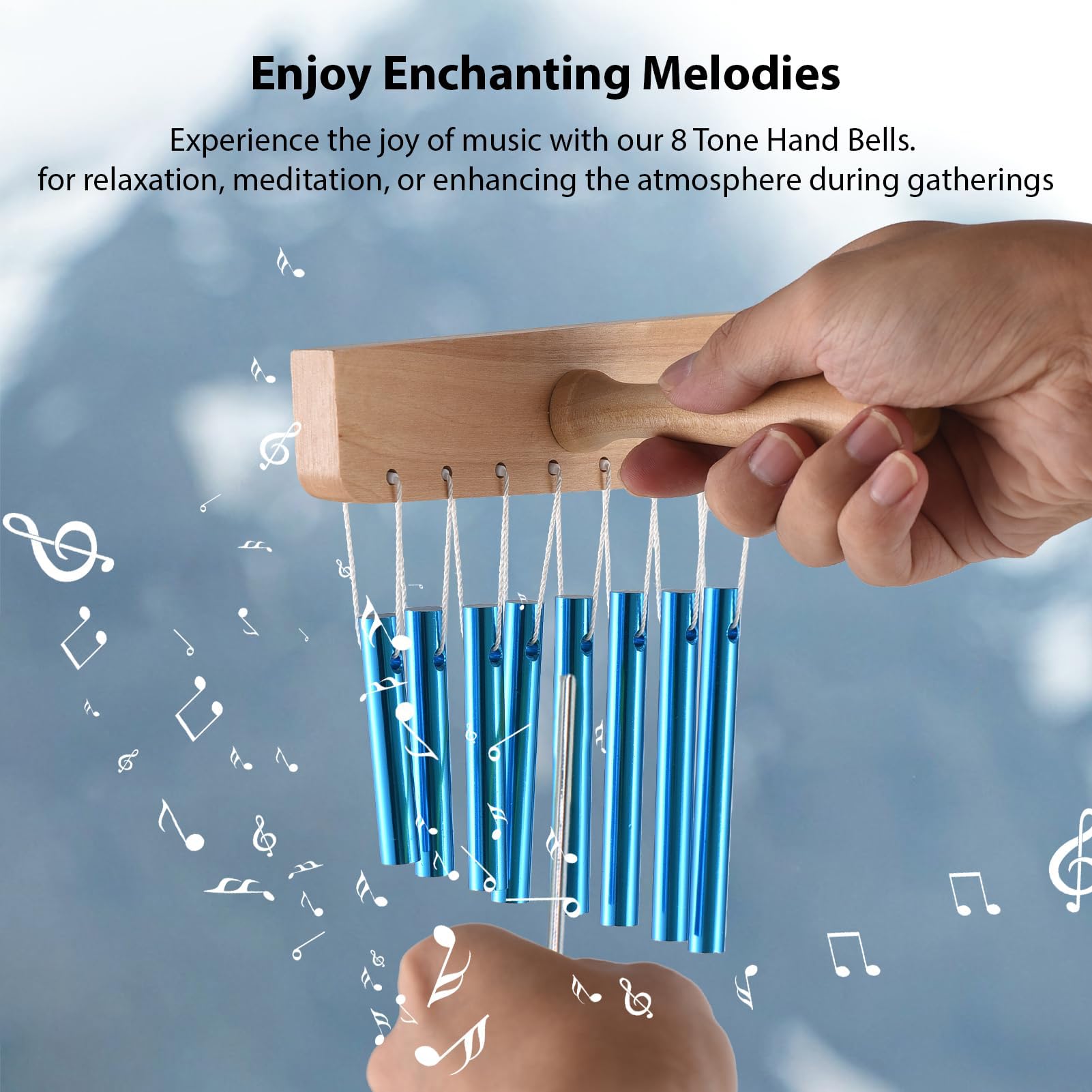 CHIMES Instrument, Percussion CHIMES | 8 notes Bar carillon,Instruments de sonore, décoration musicale, instruments de percussion à la main pour décoration en classe