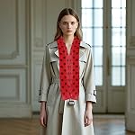 Red and Black White Polka Dot Green Clover 50s Scarf Sheer Square Ribbon Neck Head Scarf for Women Headwrap Tie Scarves