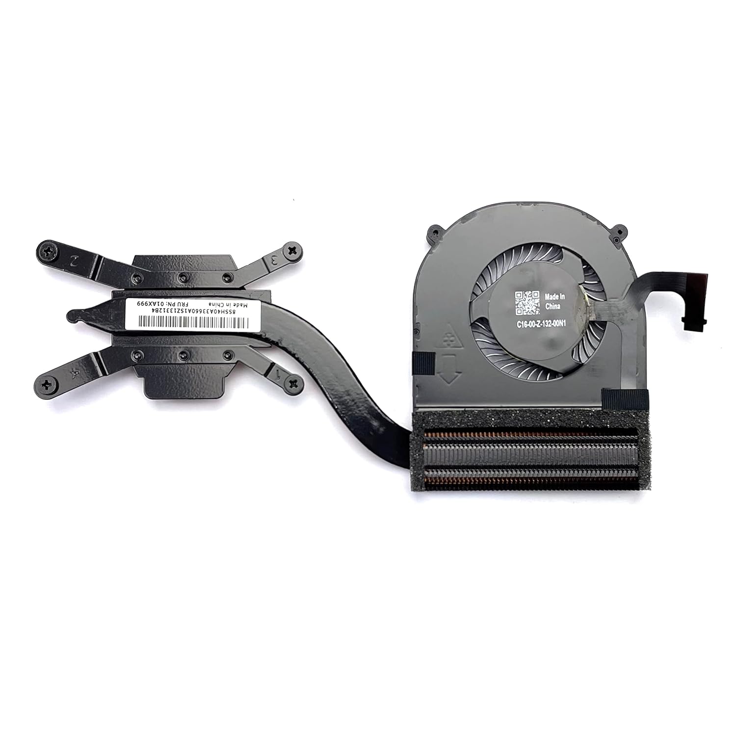 BestParts CPU Cooling Fan with Heatsink Replacement for Lenovo Thinkpad X1 Yoga 2nd Gen (2017), X1 Yoga 3rd Gen (2018) FRU: 01AX999 01AX830 01AY918 01AY917