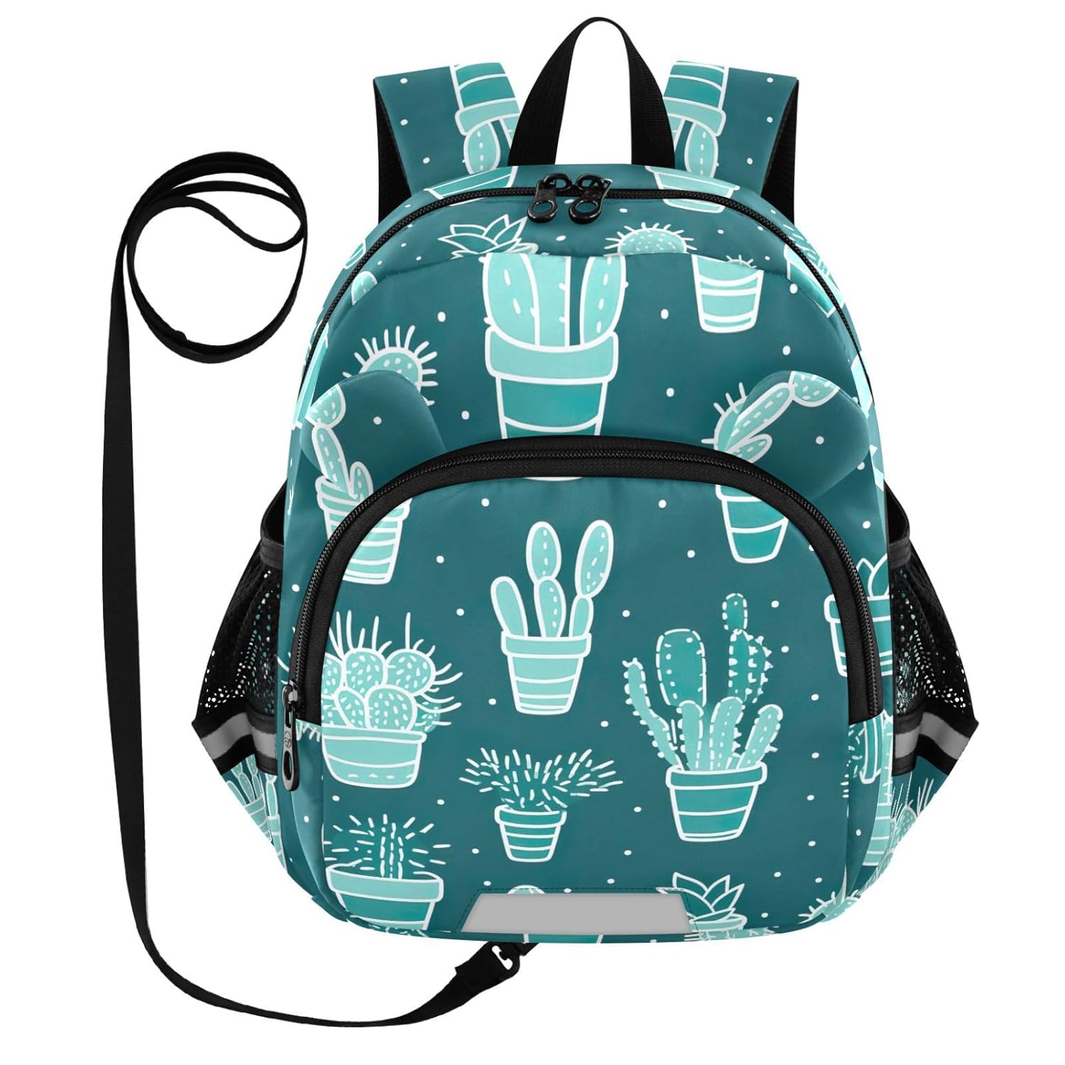 Cactus Green Toddler Harness Backpack for Boys Girls 3-6 Years Kids Backpack with Anti Lost Safety Leash Child Leash Backpack for Walking Travel Preschool