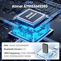 Vista 3 de CarlinKit Adaptador inalámbrico CarPlay y Android Auto 5.0 WiFi de 5 GHz Con cable a inalámbrico Conexión automática para automóviles