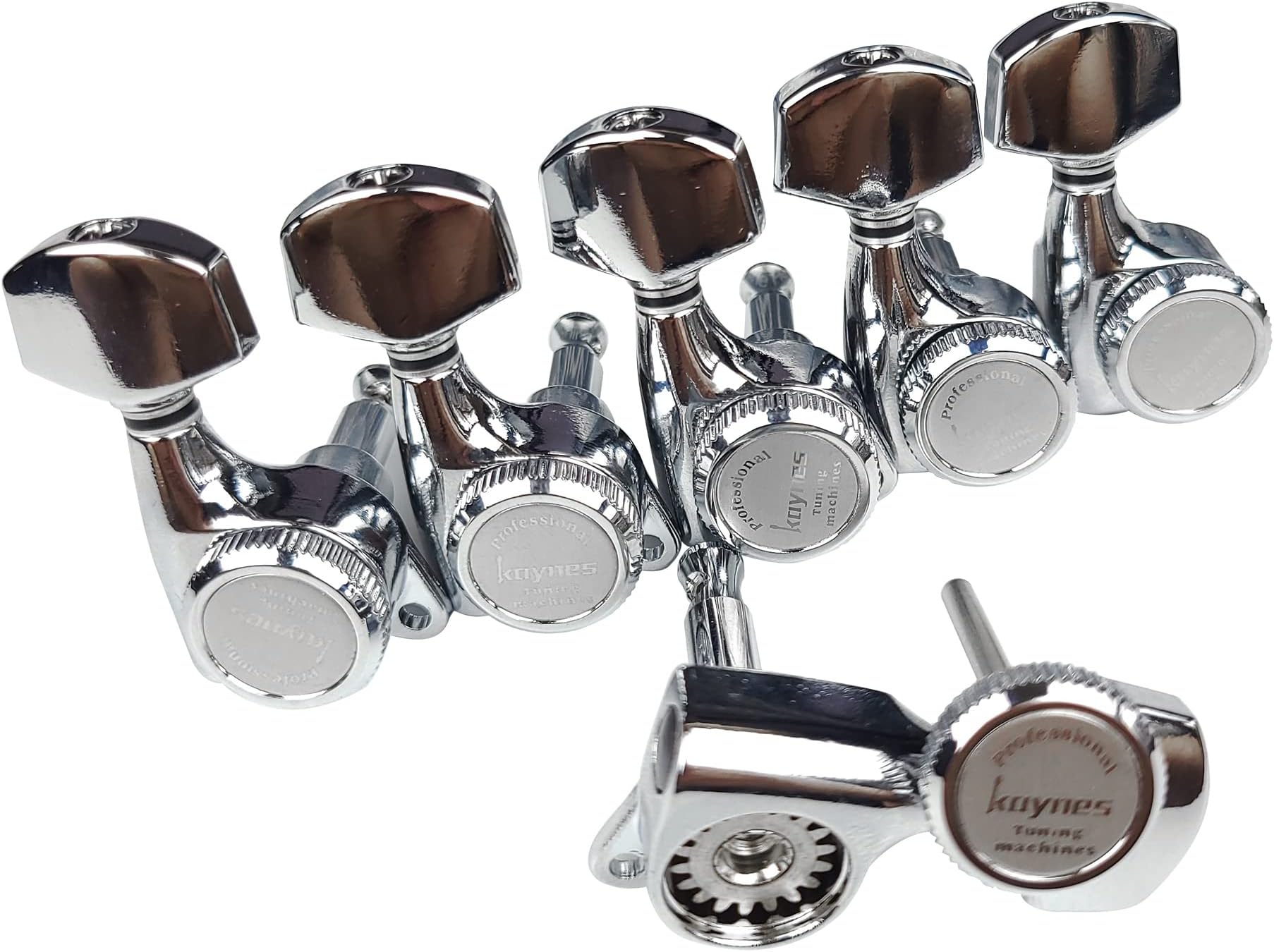 Kaynes 6 In line No Screws Guitar Locking Tuners 181