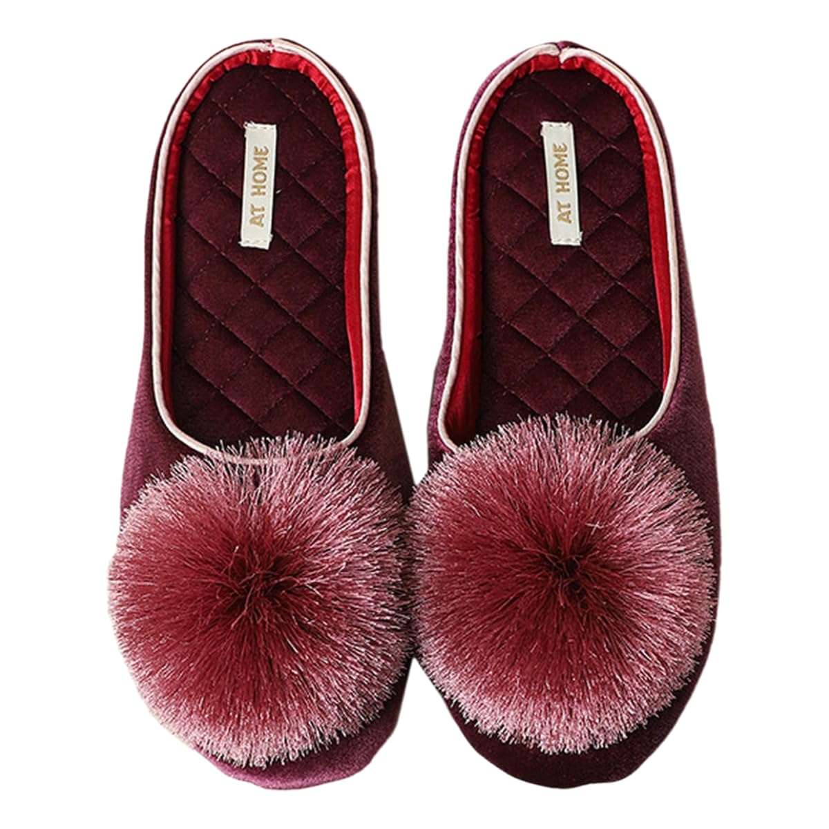 Pantofole Donna da in Legno Primaverili E Autunnali per Uso Interno Ed Esterno-rosso-35 36